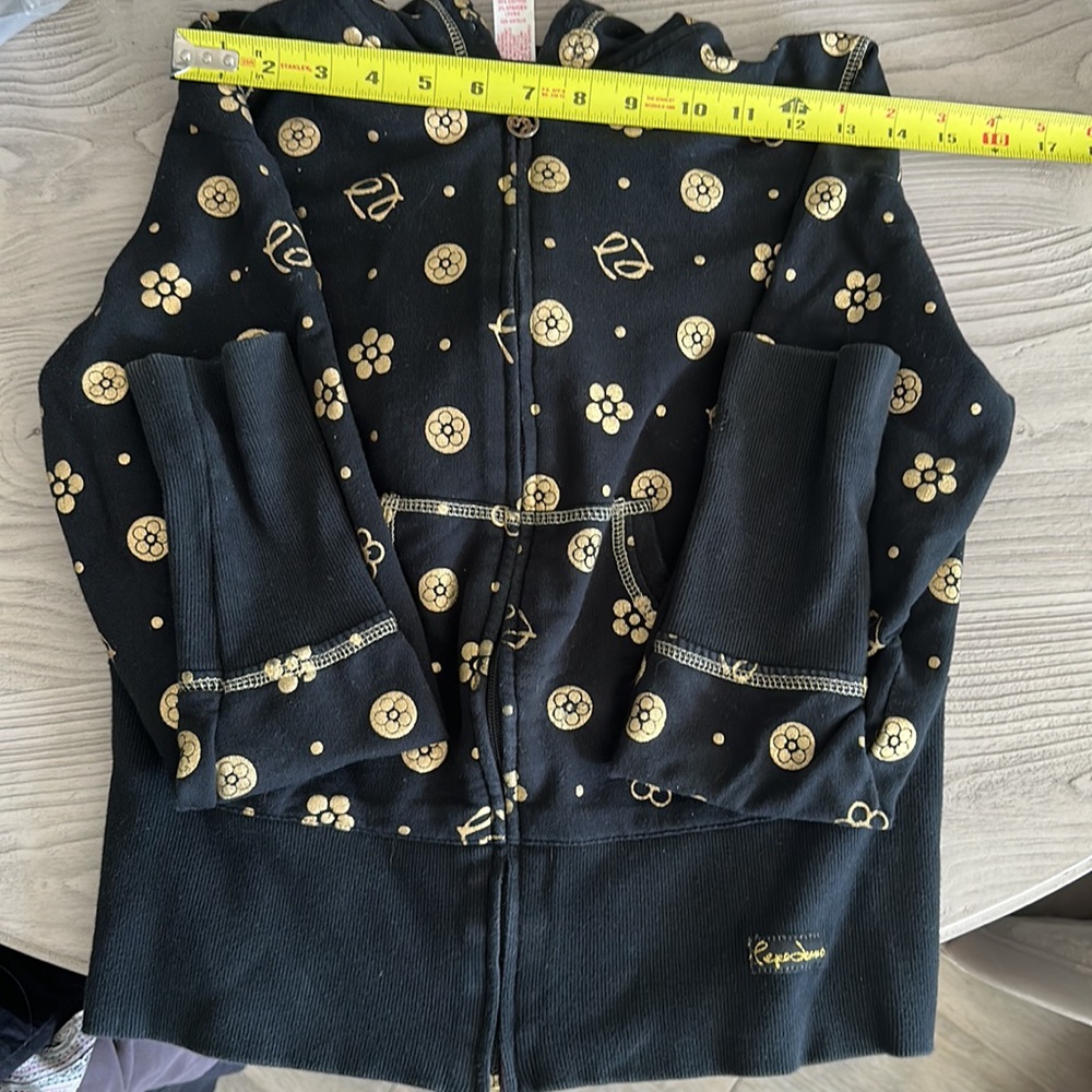 Pepe Jeans London sweatshirt with hood Black/Gold - Picture 3 of 9